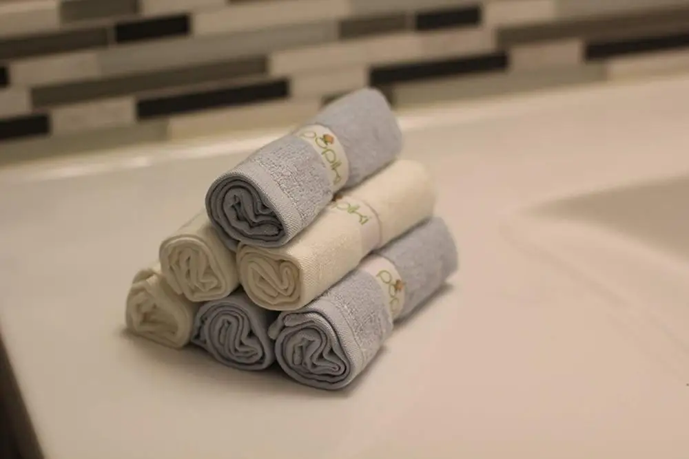 Extra-Absorbent Baby Washcloths 6 Ultra-Soft 100% Bamboo Baby Washcloth Hypoallergenic Face Towels