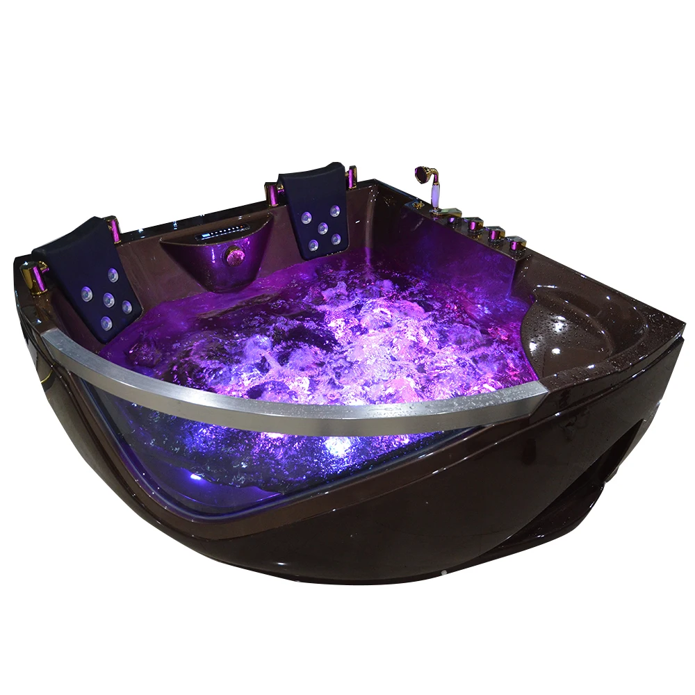 HS-B219 whirlpool Bathroom Tubs/ Classical Massage Bathtub/ Corner Shower Tub Combo