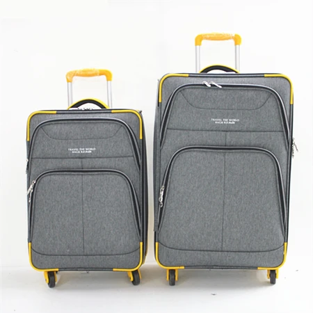 
4 wheel spinner suitcase nylon carry-on luggage set 