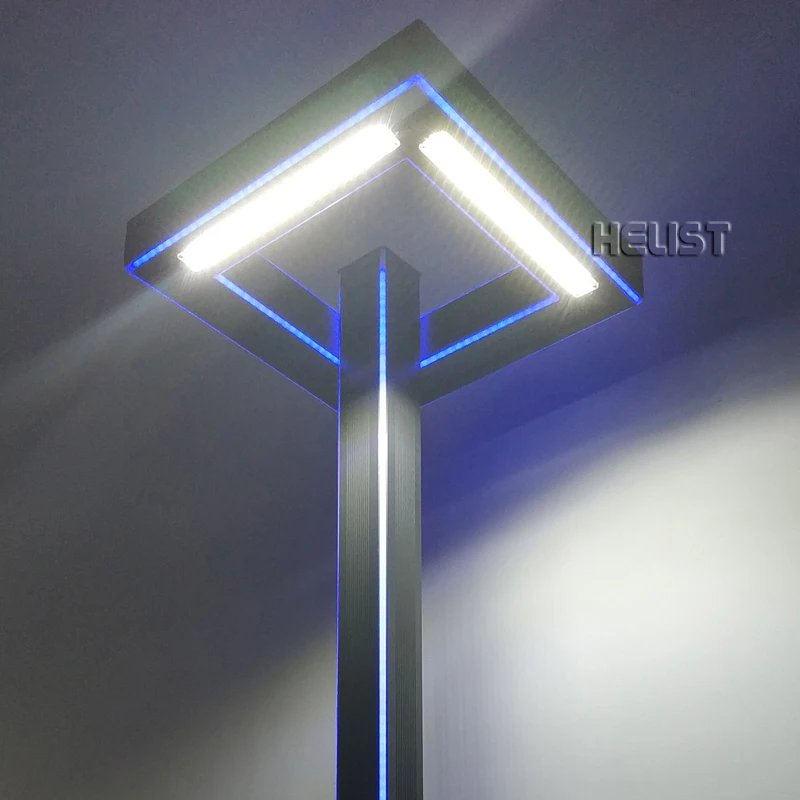 Hot selling outdoor post top pole square Led area parking lot garden light