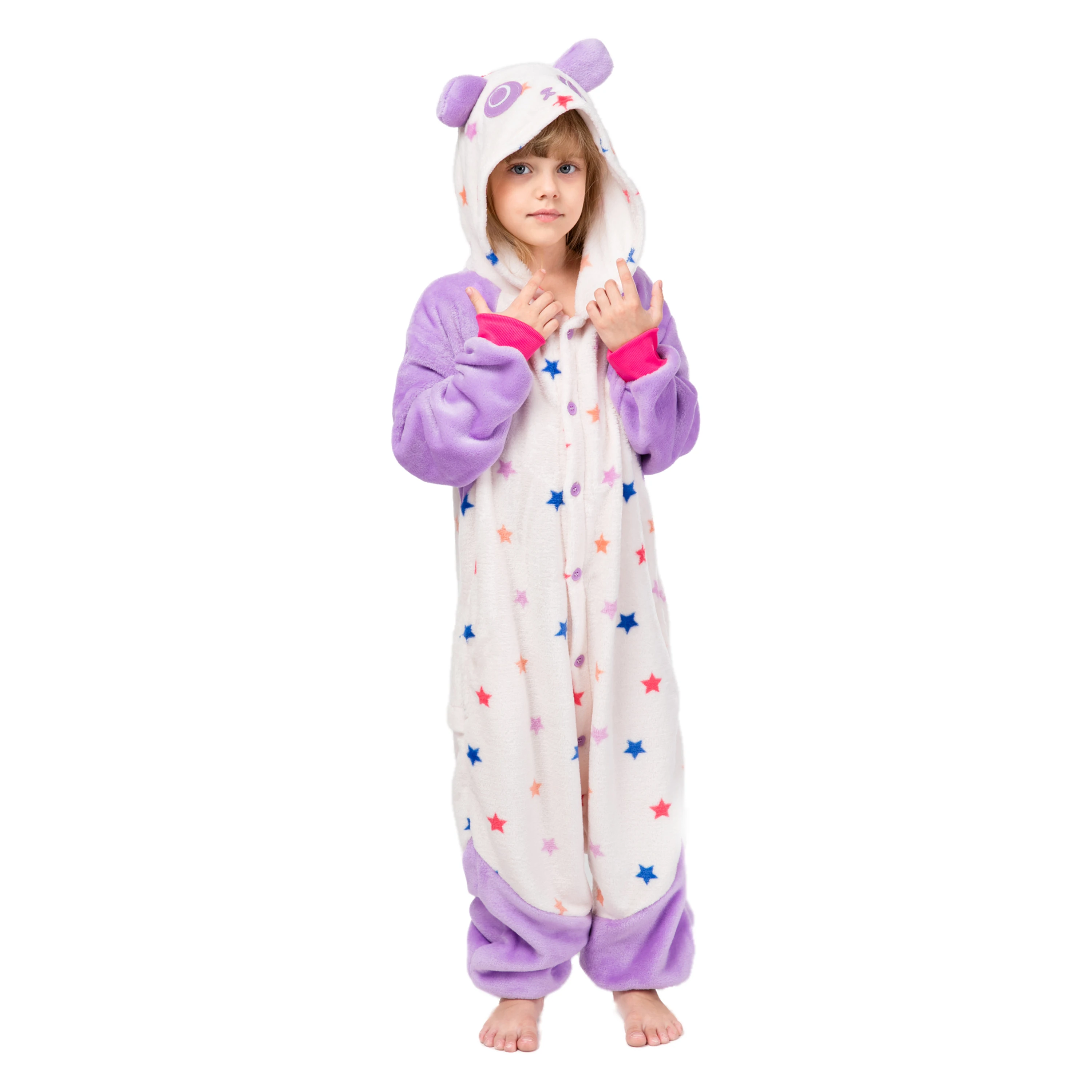 
wholesale kids pajamas costume new star panda kid flannel onesie pajamas sleepwear pajamas 