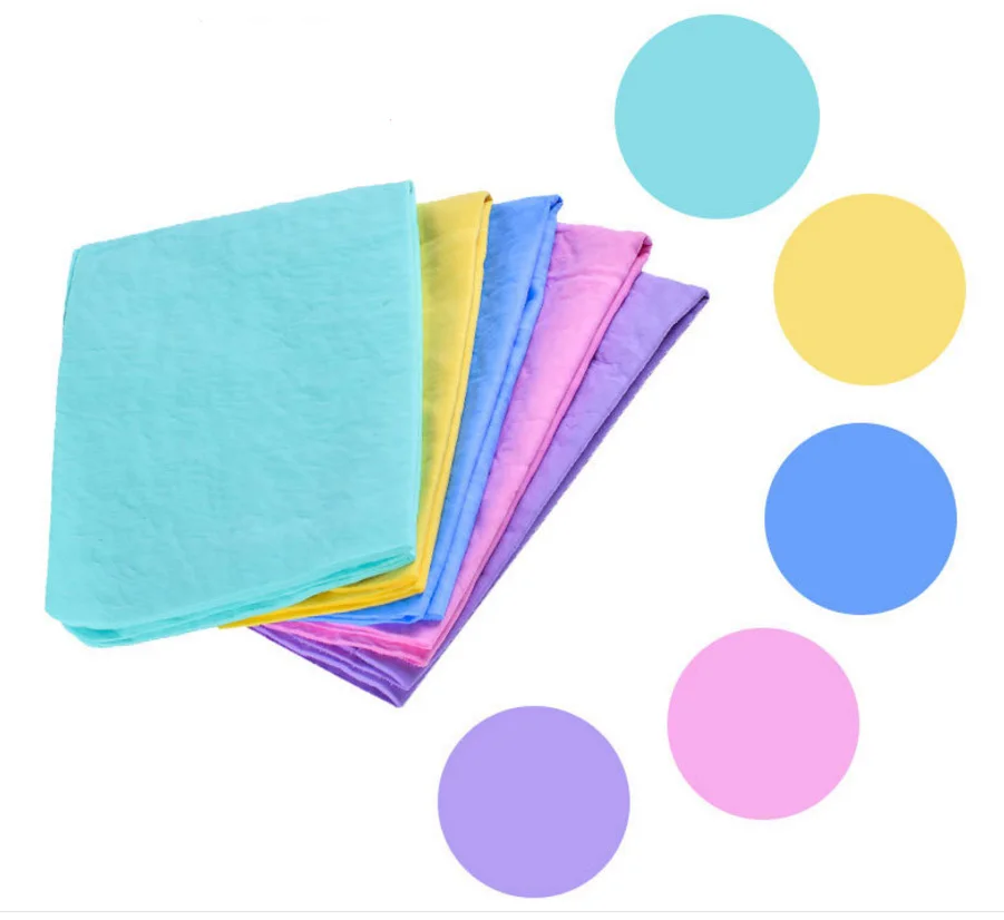 Custom Logo Embossed PVA Chamois Towel For Summer