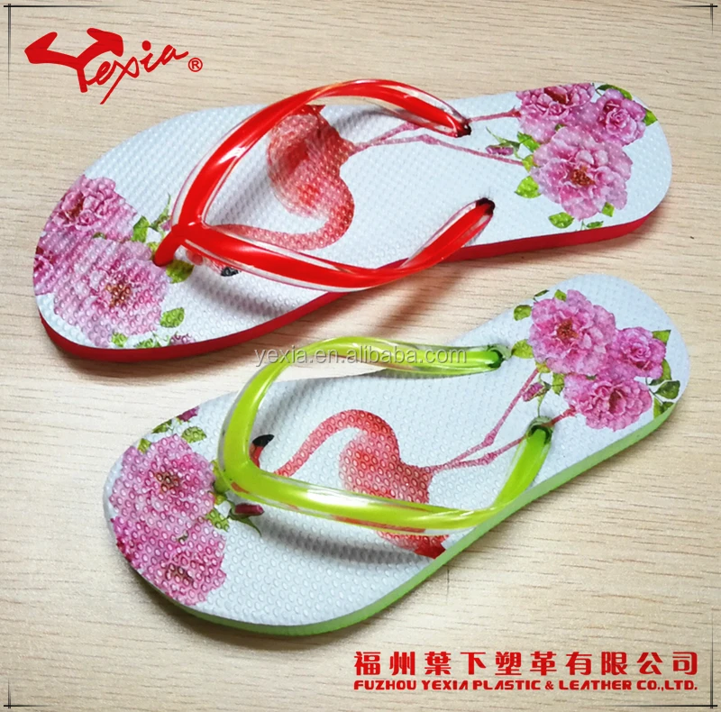 women tongs sublimation printing fashion flip flop