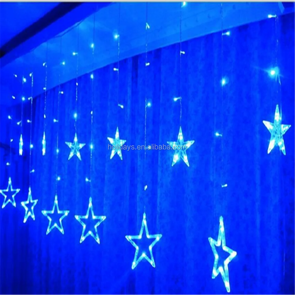 LED Curtain Light String Christmas Light Decoration Star Curtain Light Christmas