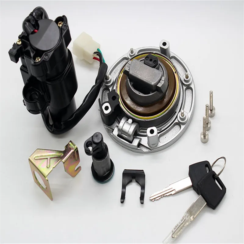 Best price FXCNC motorcycle fuel gas cover lock key set CNC ignition switch lock set