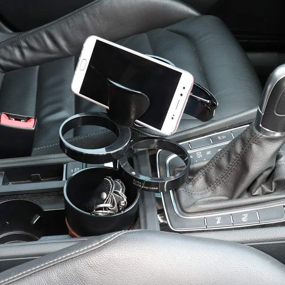 Big Ant Car Cup Holder,Multi-Functional 5 in 1 Drink Holders Rotatable Vehicle Cup Holder Organizer for Sunglasses Drink Pho