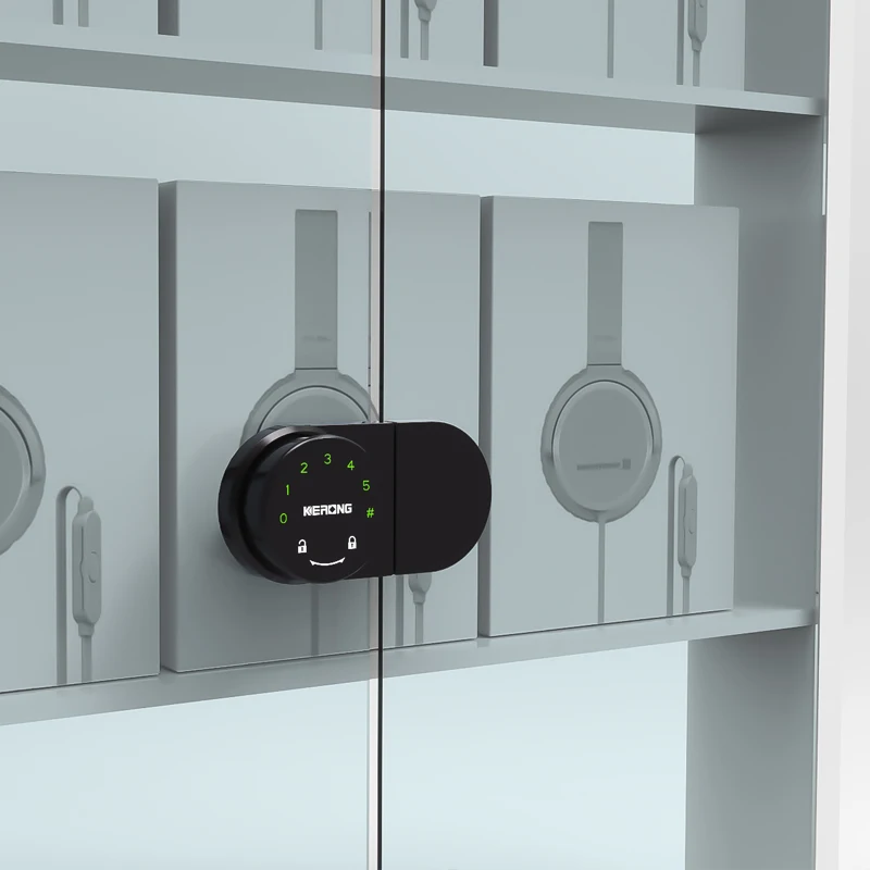 KERONG Smart Electronic RFID&Password Combination Code Digital Cabinet Lock for Glass Locker