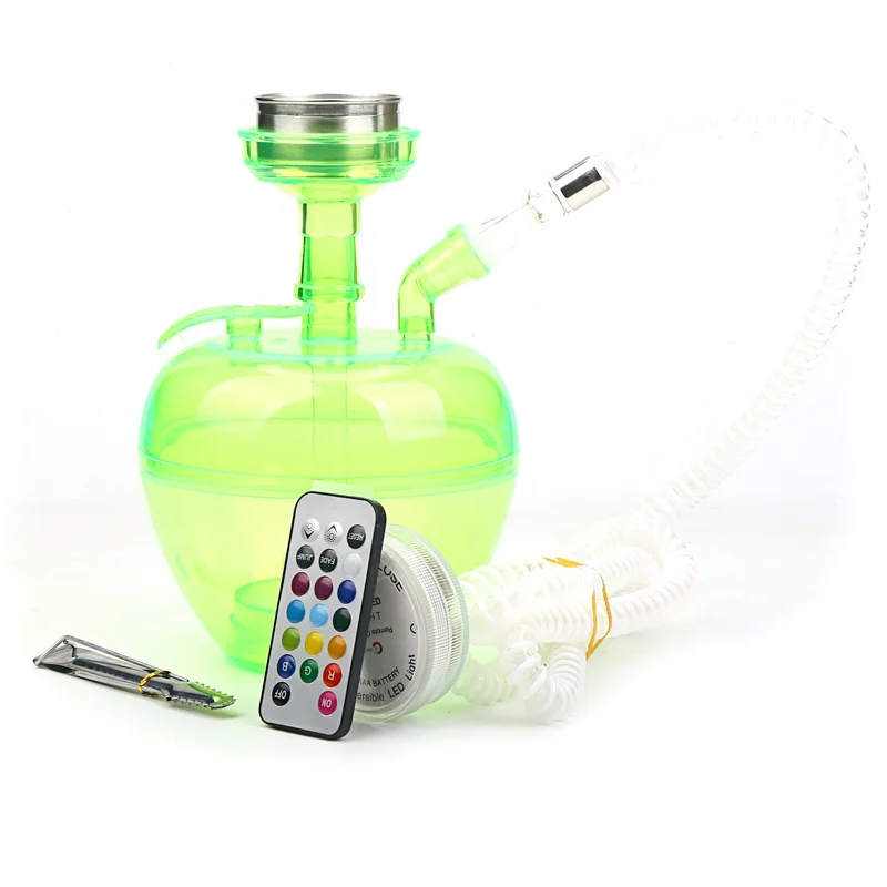 Apple Shape Plastic Sheesha Hookah Mini Shisha Hookah to go Hookah Wholesalers