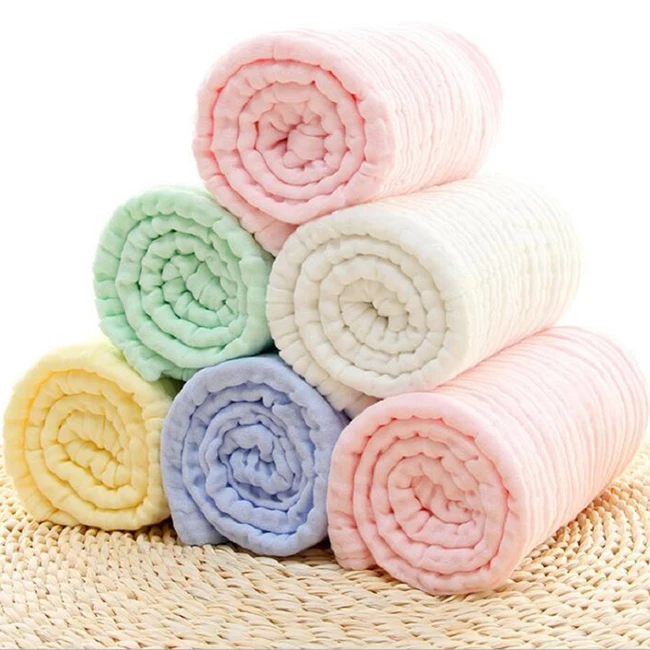 
China supplier cloth 6 layer cotton baby muslin swaddle blanket 