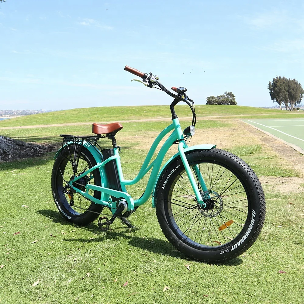 2021 New Velo Electrique E Bicycle 48V 750W Fat Tire Hummer Cruiser Electric Bike For Sale