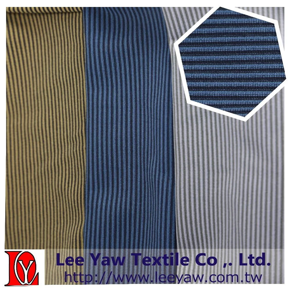 92% nylon 66 full Dull Tactel 8% spandex yarn dyed stripe jersey fabric with UV-cut softer for garment