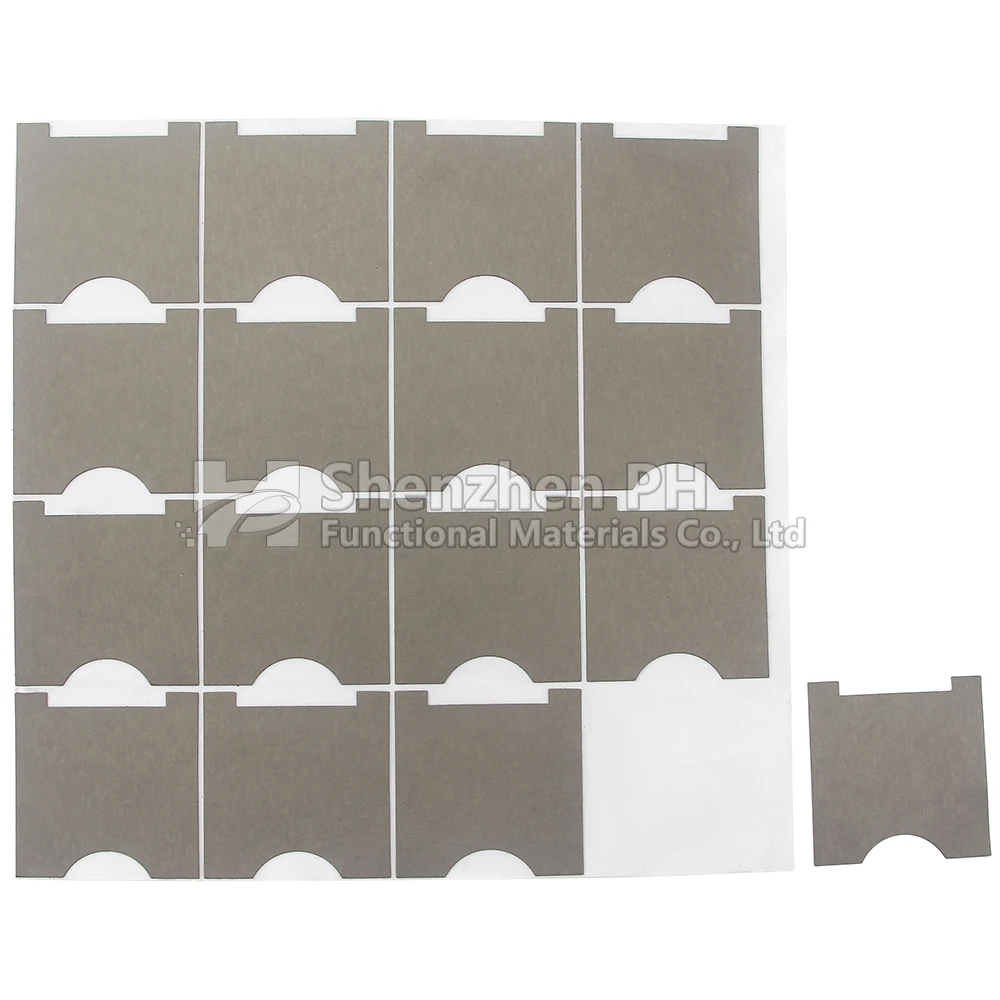 
Magnetic field shield material, magnetic shielding sheet for wireless phone charger 