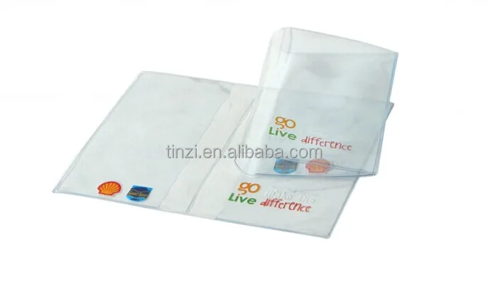 PVC Clear Transparent Travel Plastic Document Holder Passport  Cover
