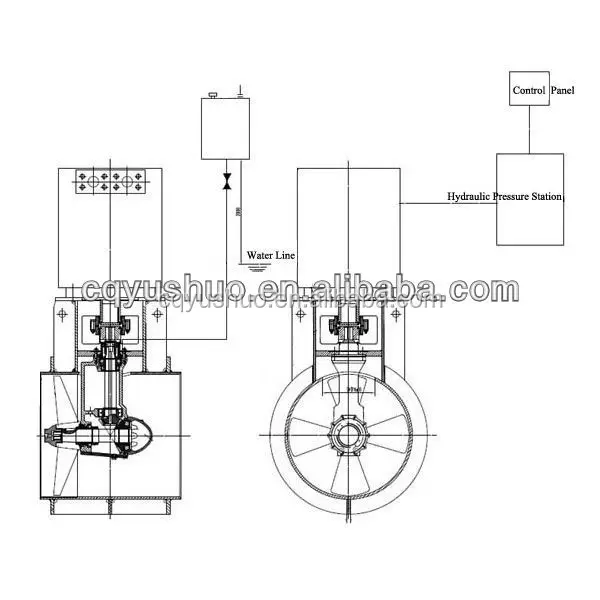 Управляемый шаг пропеллера типа туннель Thruster/лук Thruster для корабля