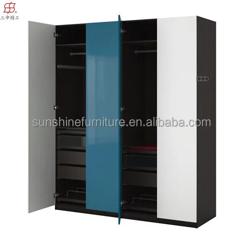 
high quality cheap multifunctional corner bedroom furniture type wardrobe design made in china 