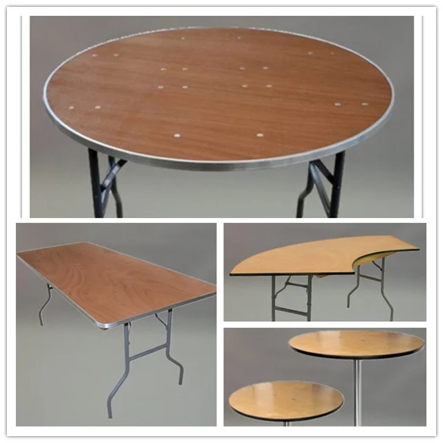 Multifunctional outdoor solid wood wedding folding tables, cocktail table