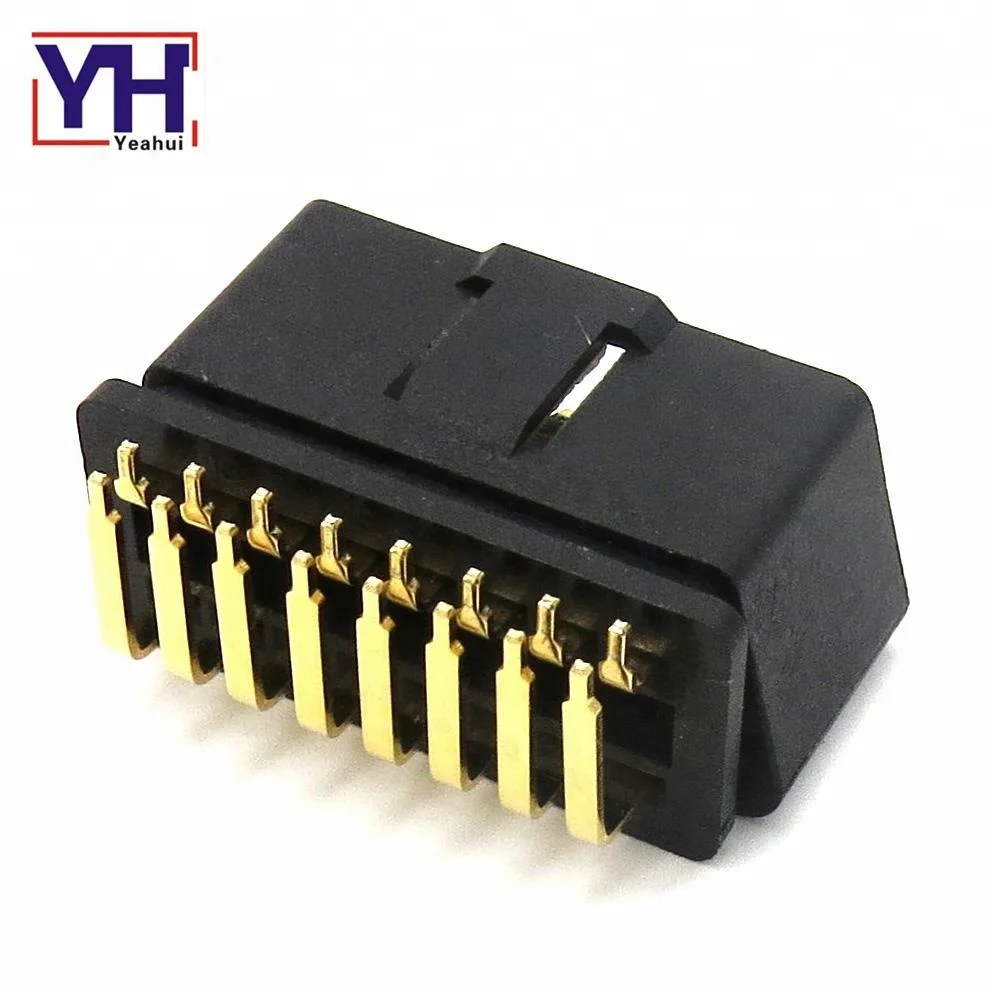 Под прямым углом 90 градусов J1962/OBD OBDII 16 контактный разъем