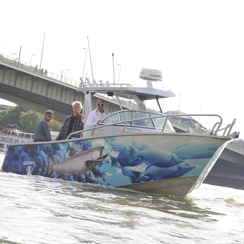 GOSPEL 24.5ft CE approved inshore aluminum center cabin hardtop boat for fishing