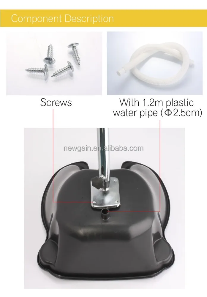 KIKI NEWGAIN PP Material Portable Mobile Lavabo m Hairdressing Salon Hair Wash Basin for SALE