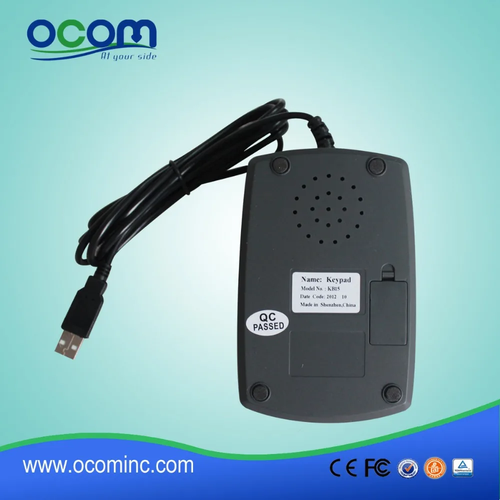 OCOM OEM 15 keys usb POS pin pad