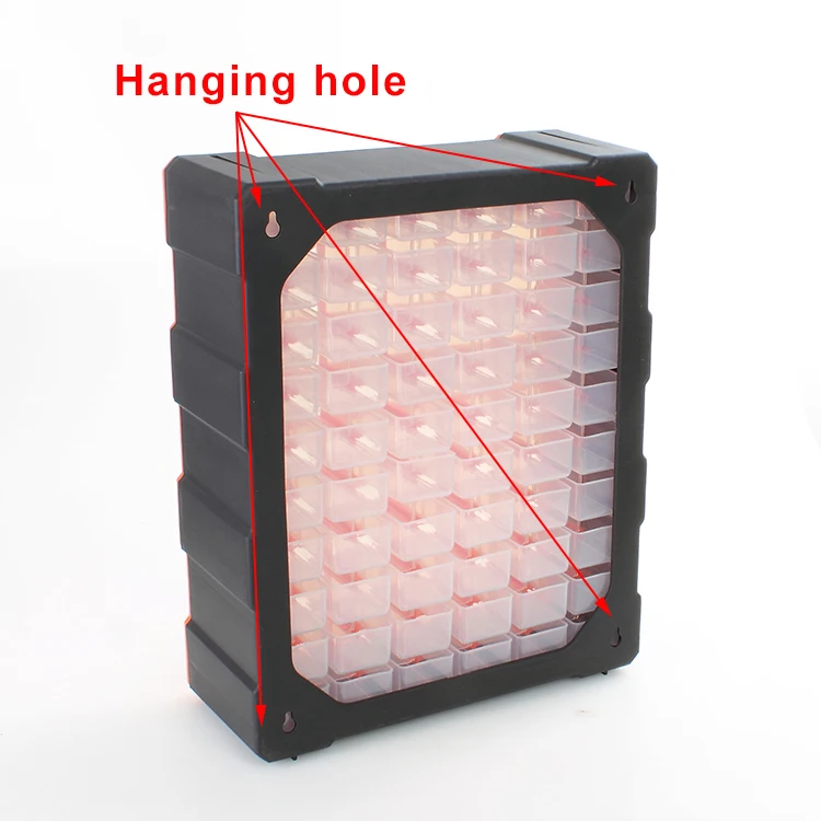 
adjustable cardboard 60 drawers plastic US gereral tool parts box 