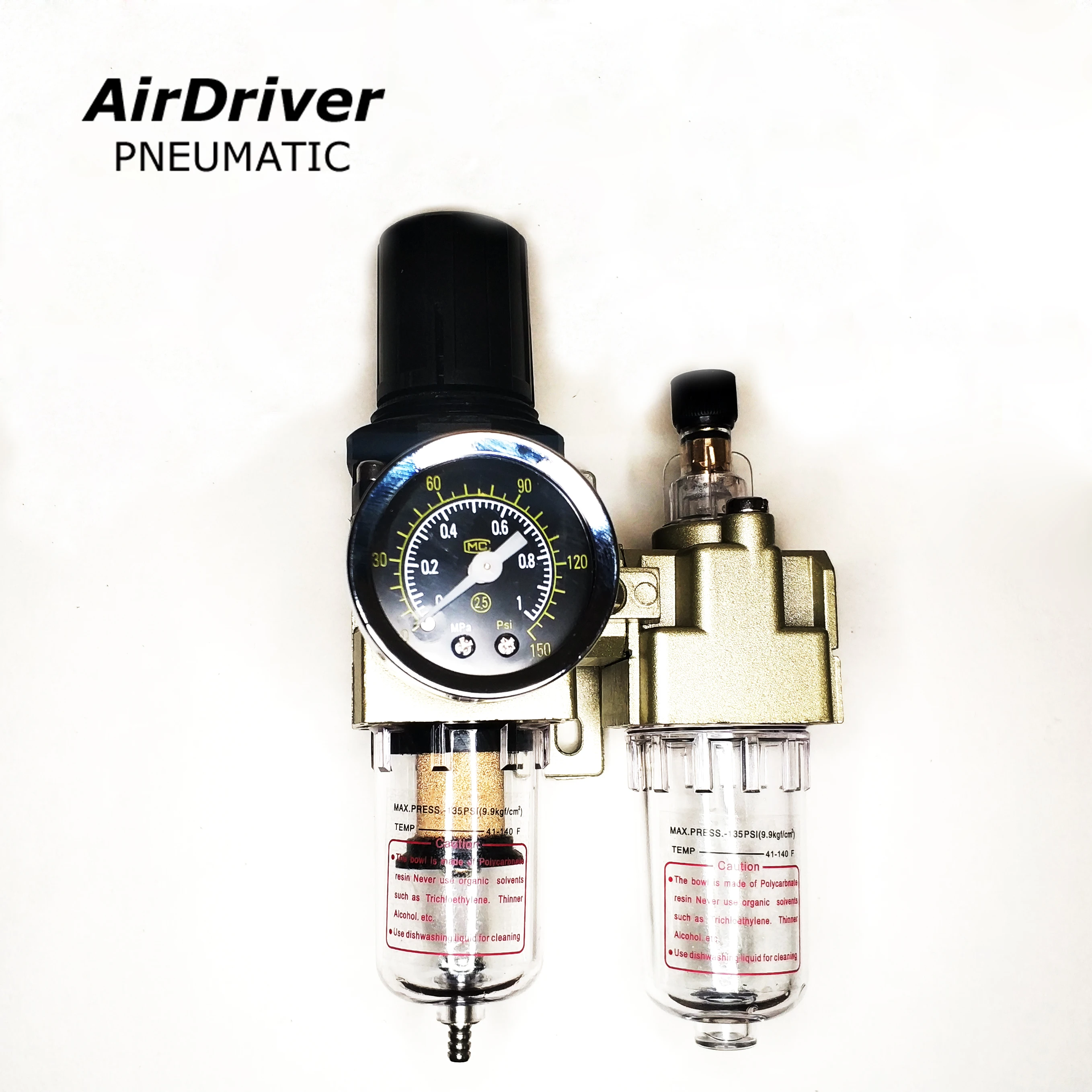 Pneumatic Regulator Air Filter Air Source Treatment With Brass Filter FRL UNIT