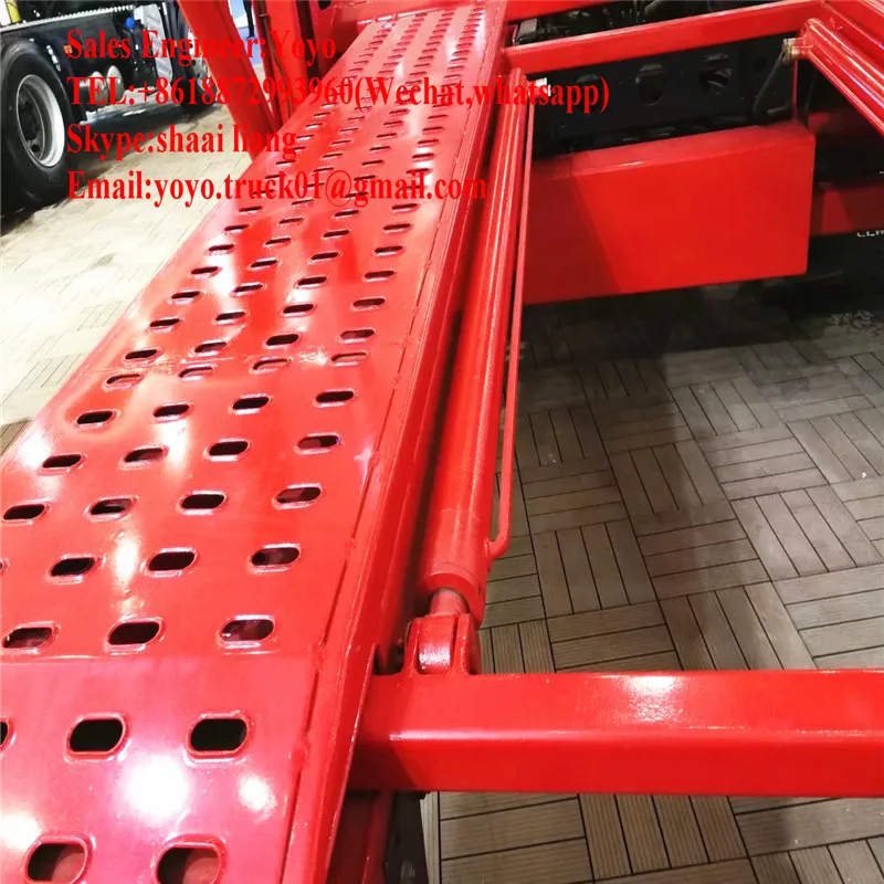 2017 Top Ranking small car trailer/ car towing trailer/ suv semi trailer load 4-8 cars for sale