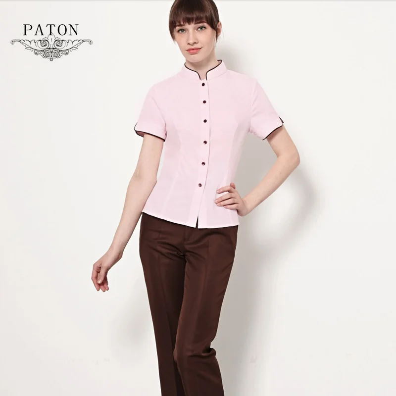 
New Fashion Style Long Sleeves Hotel Room Service Cleaning Staff Uniforms 