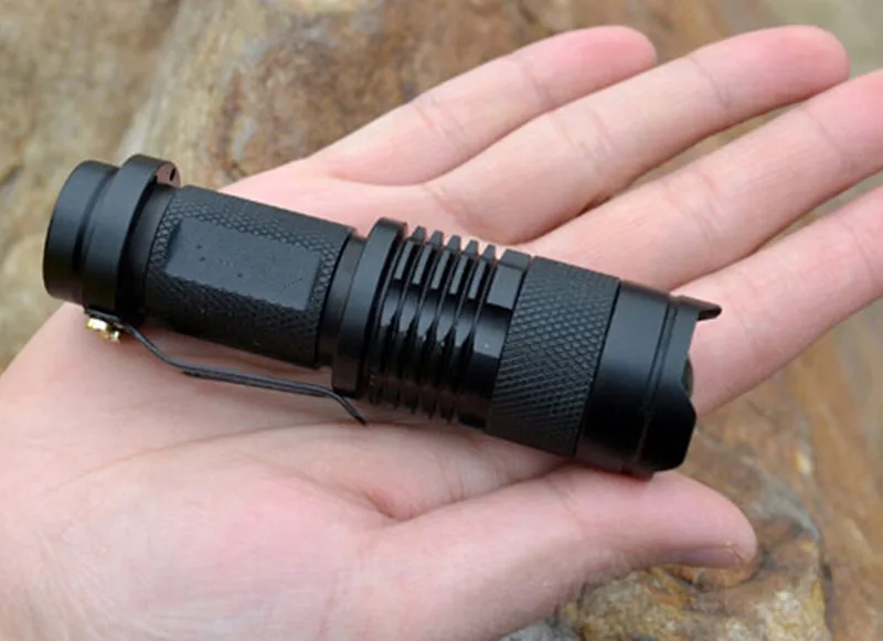 Wholesale LED outdoor strong light waterproof electric torch camping lights emergency mini flashlight