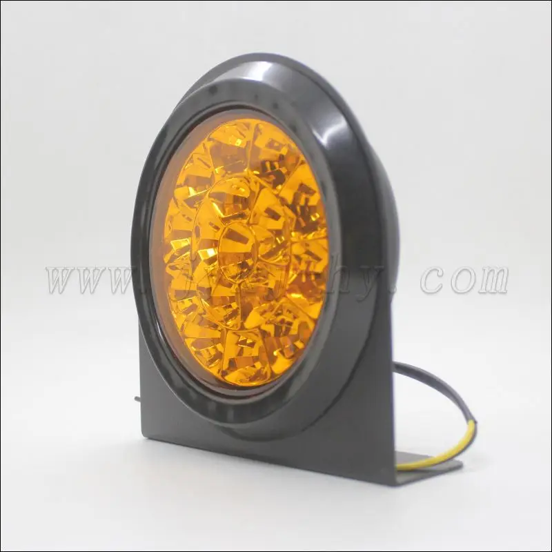 4 дюйма круглые светодиодные грузовик с прицепом сигнальная лампа водонепроницаемый светодиодный грузовик с прицепом трехколесный велосипед задний стоп-сигнал с указателем поворота