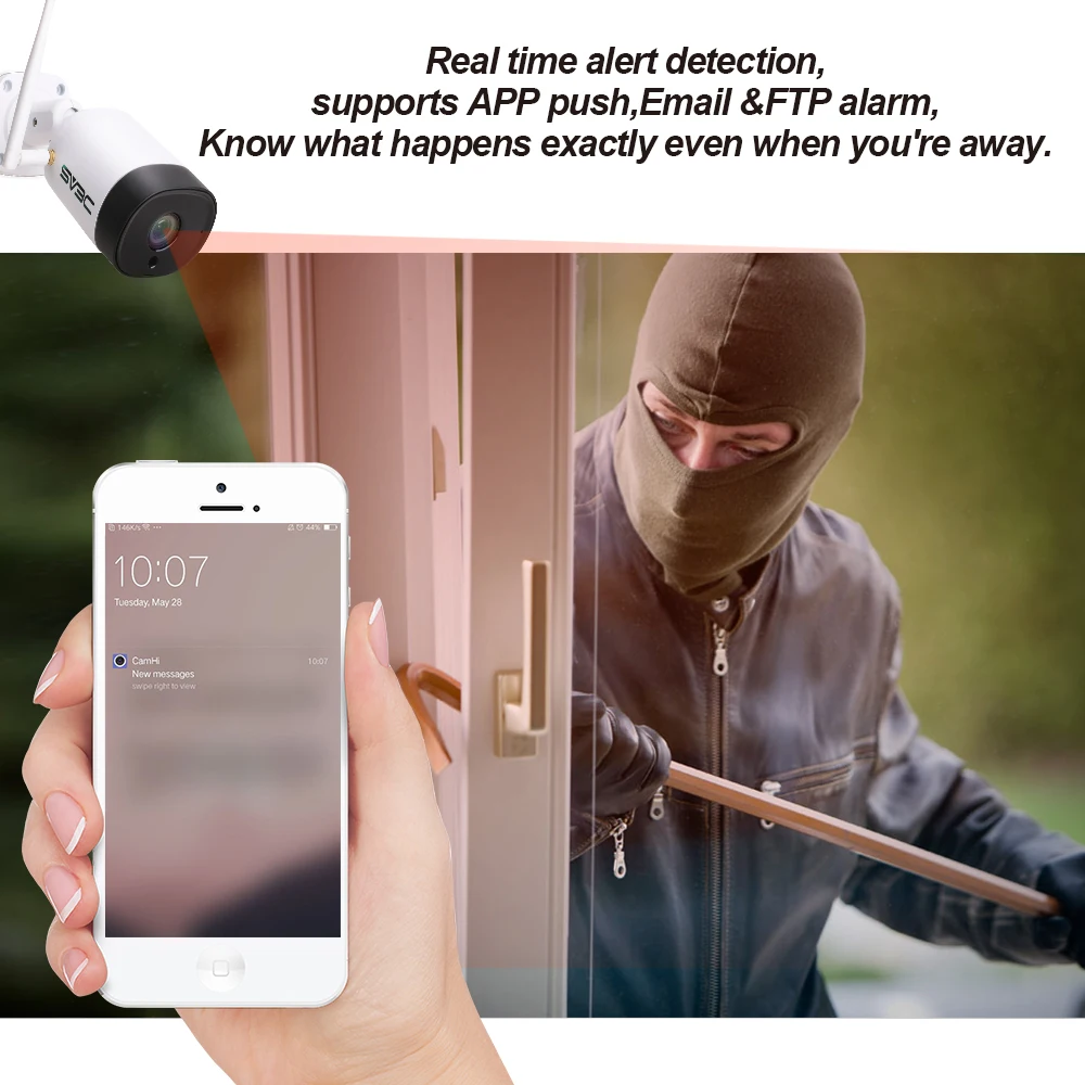 SV3C 5.0 megapixel 5MP Outdoor HD Waterproof Camera Home CCTV Security Systems WiFi Network Camera Outdoor