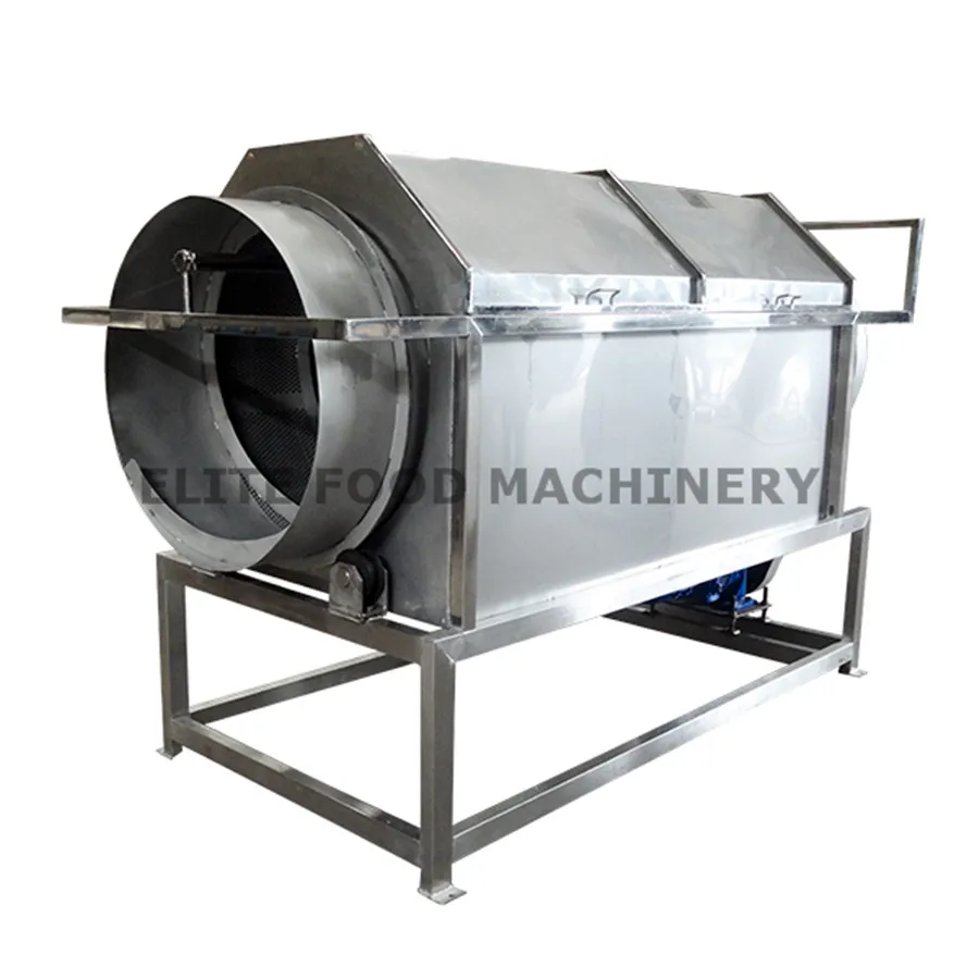 Rotary drum vegetable cleaning machine  / root vegetable washing and peeling production line