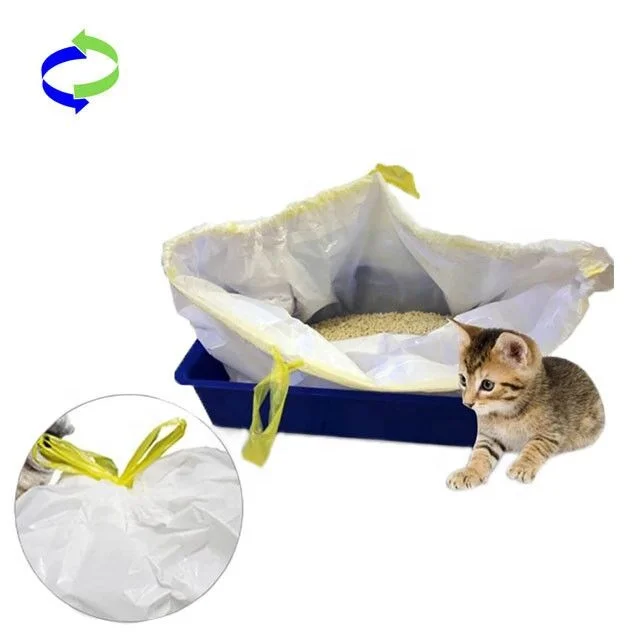Best Selling Custom Heavy Duty drawstring Cat Litter Box Liners