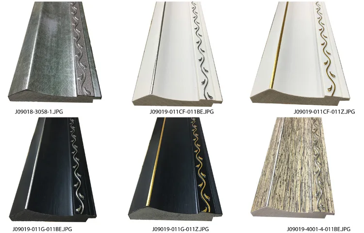 Hualun Guanse Wholesale Polystyrene Picture Frame Moulding Foam Plastic Material Photo Mirror Frame Ps Molding