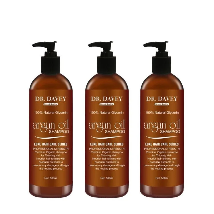DR. DAVEY shampoo para calvos Brand Quality 100% Natural Glycerin argan oil shampoo