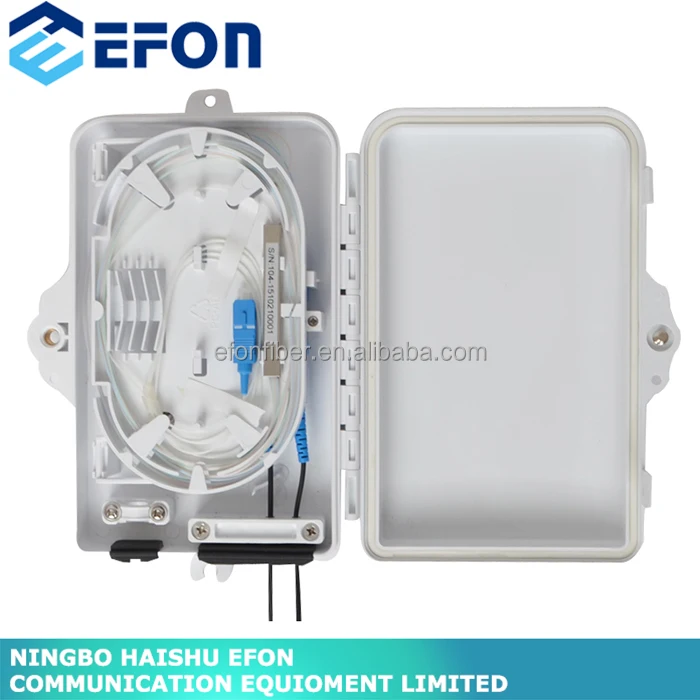 Хорошее проведение запечатывания 4 порт PC/ABS материал FTTH mini fiber optic клеммная коробка