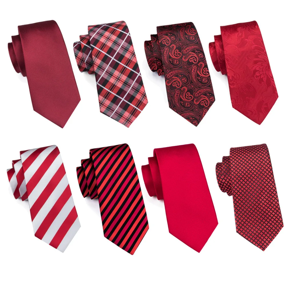 LELE/M-103 Красный Цветочный полосы галстук качество мужские шелковые галстуки логотип шеи галстук с подарочной коробке