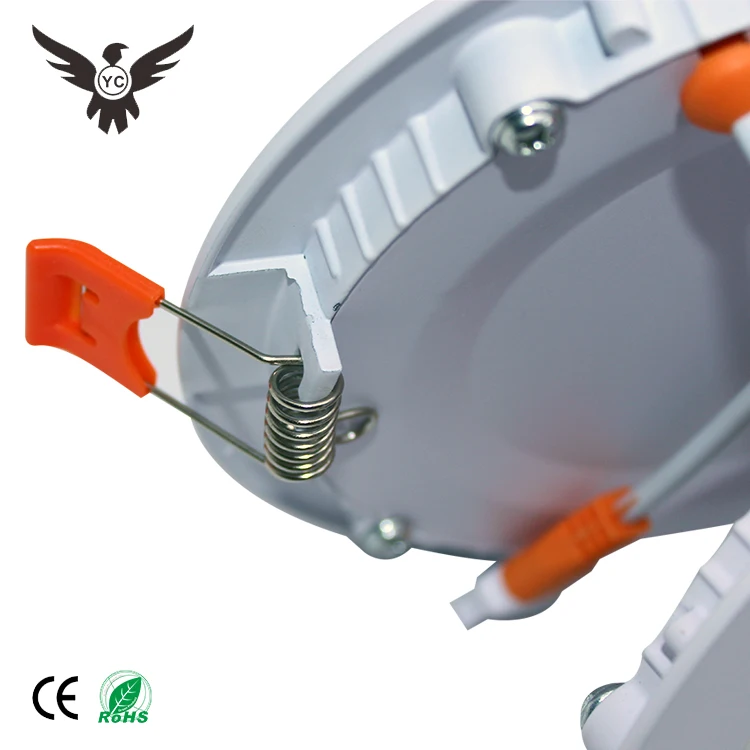 High lumen recessed round ceiling led panel light 3w 6w 9w 12w 18w 24w