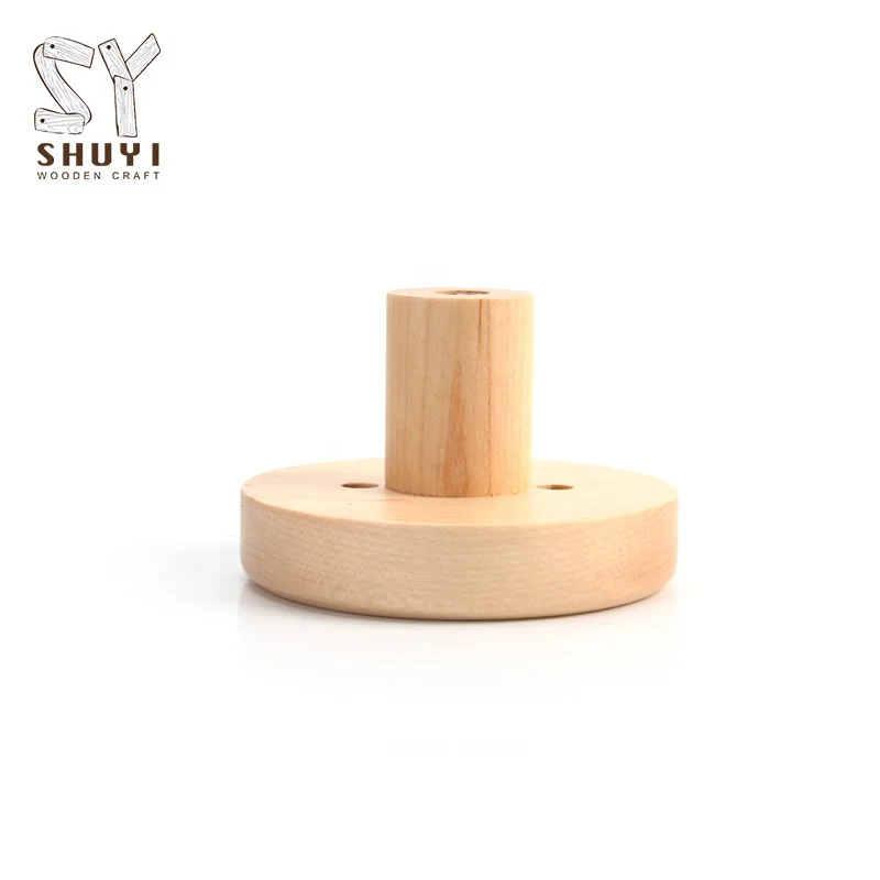 Easy Use Maple Vintage Wood Coat Hook Single Wall Hook