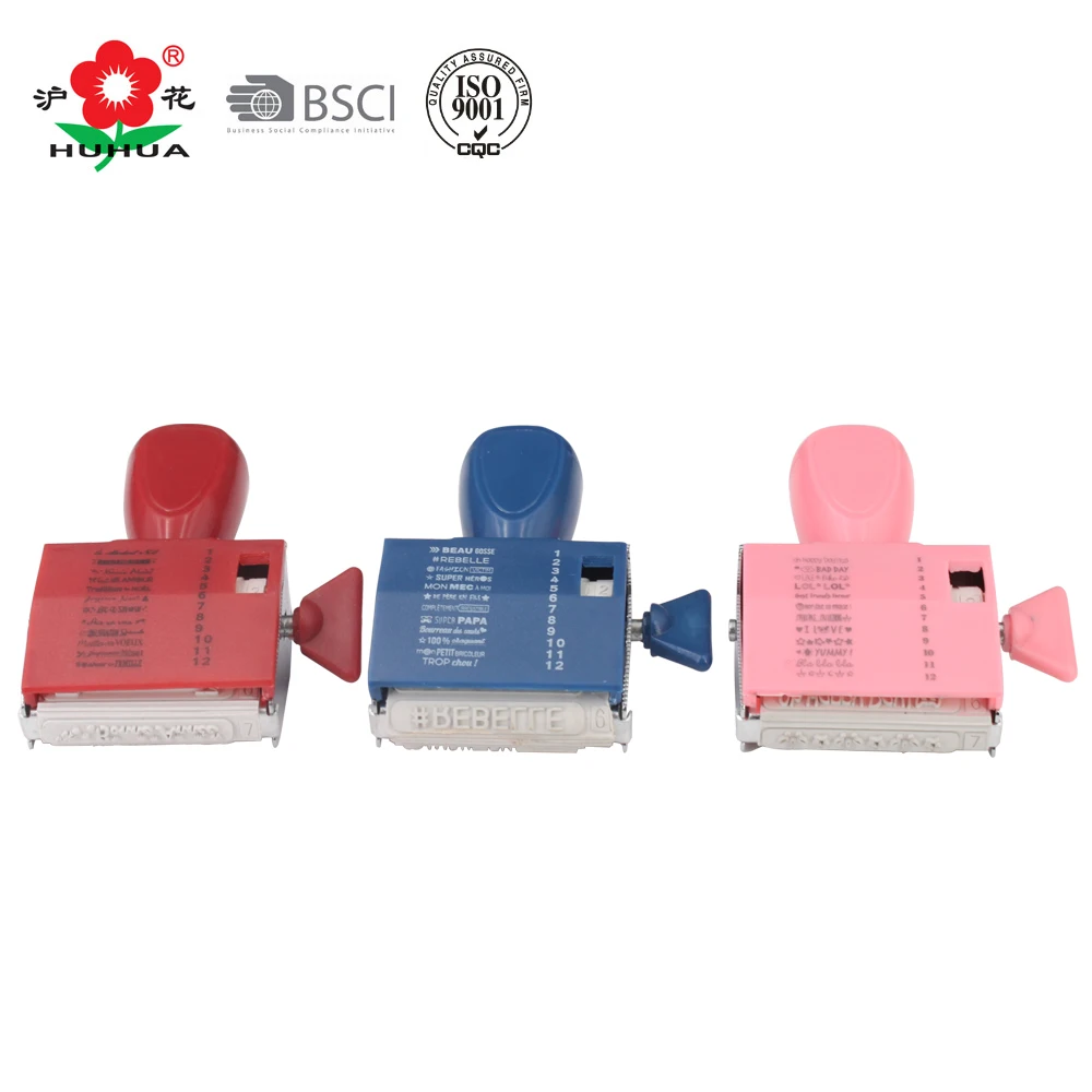 Office Text Roller Rubber Stamp