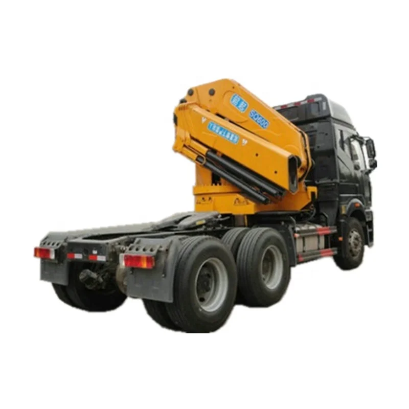 crane tractor 300HP engine horsepower 6*4 FAW left hand drive Telescopic 12tons crane install on tractor