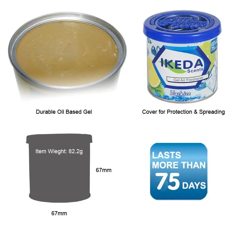 Free Sample Custom Can Gel Car Home Air Freshener