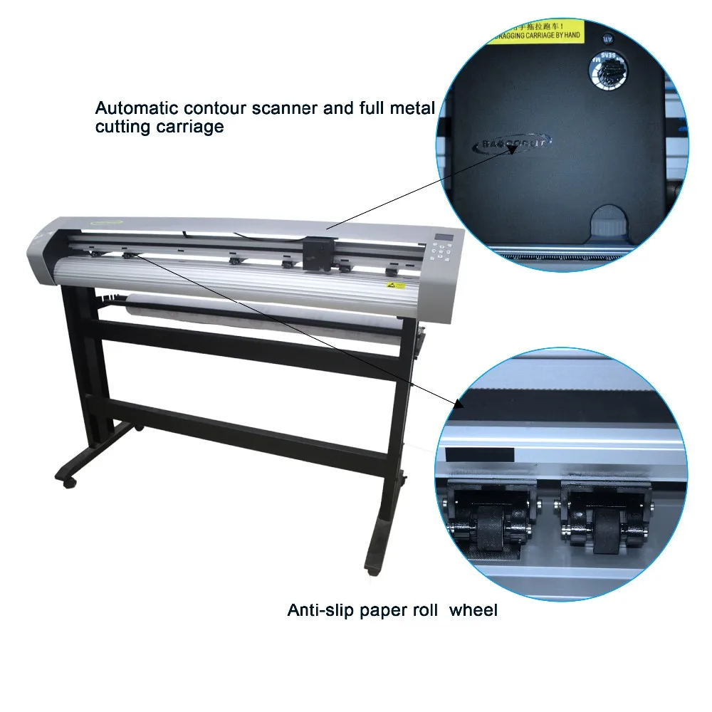 48inch cutting plotter/vinyl car sticker window film cutting machine/Bascocut free software USB driver cutter plotter