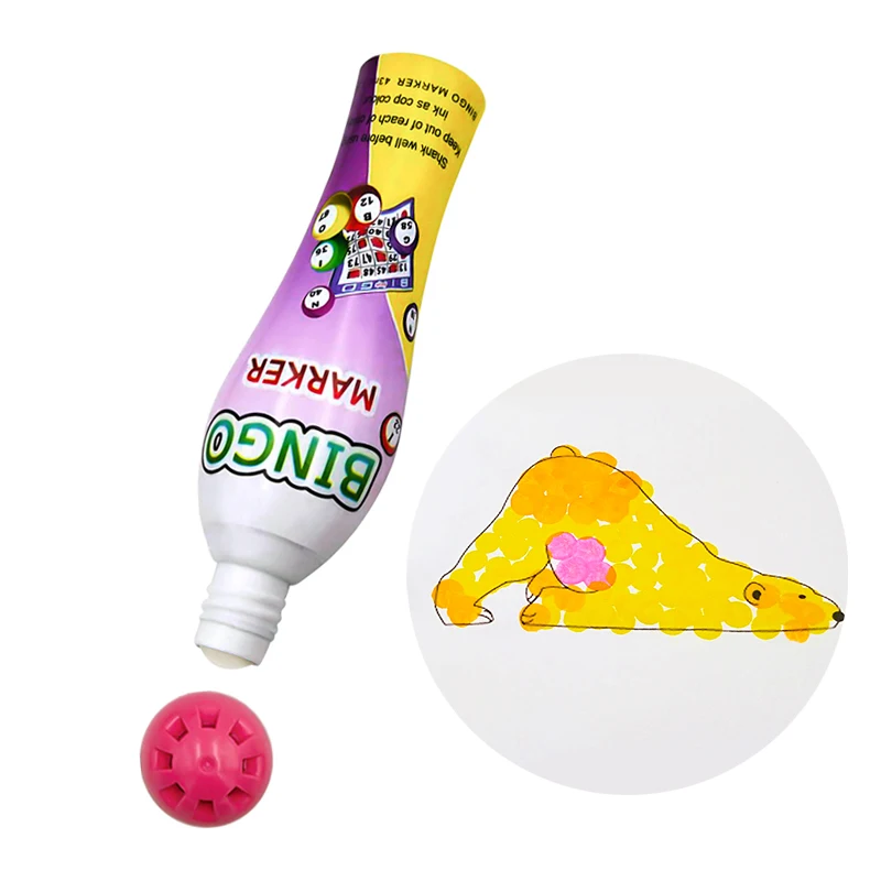 best selling 40ml bingo dabber RAINBOW Classic style  CH2810 24 colors high quality ink bingo game marker