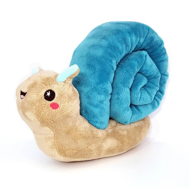 Colorful Snail Plush Stuffed Toy Knitted  Cute Animal for Baby
