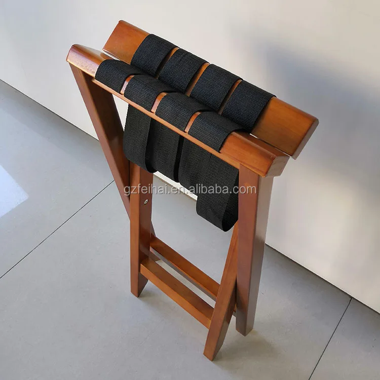 
Hot sale hotel usage wooden folding luggage rack 