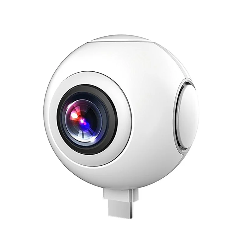 720 панорамная камера с углом обзора 360 градусов VR HD видео двойным широкоугольным объективом бесшовная сшивка в режиме реального времени для смартфона