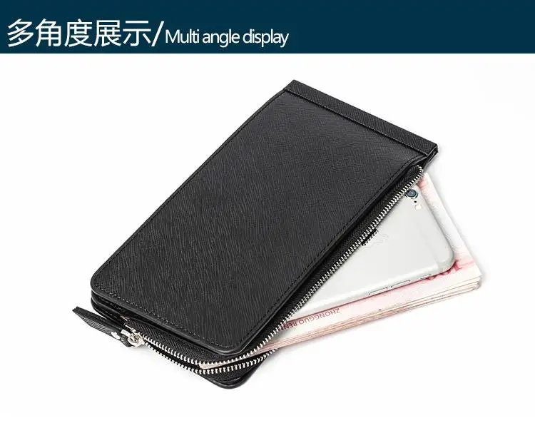New design leisure long design multiple card holder slim wallets
