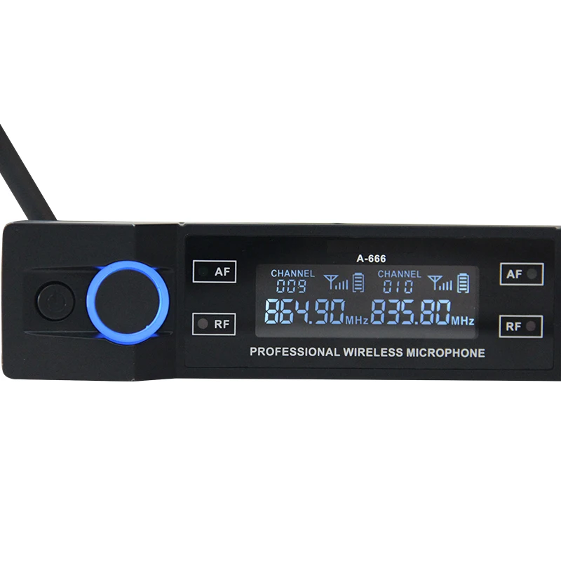 
Professional 2 Handheld Microphone UHF Frequencies Dynamic Capsule 2 channels Wireless Microphone for Karaoke System 
