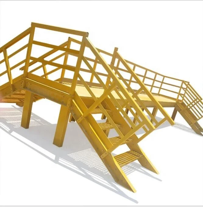 FRP Industrial Platform Ladder/Fiberglass ladder